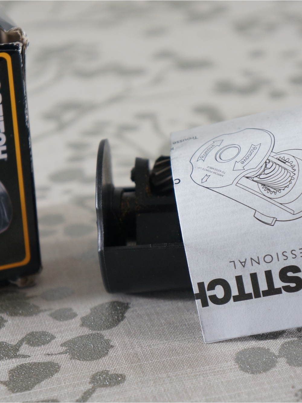 Black Replacement Blade Sharpener Part with Instruction Sheet